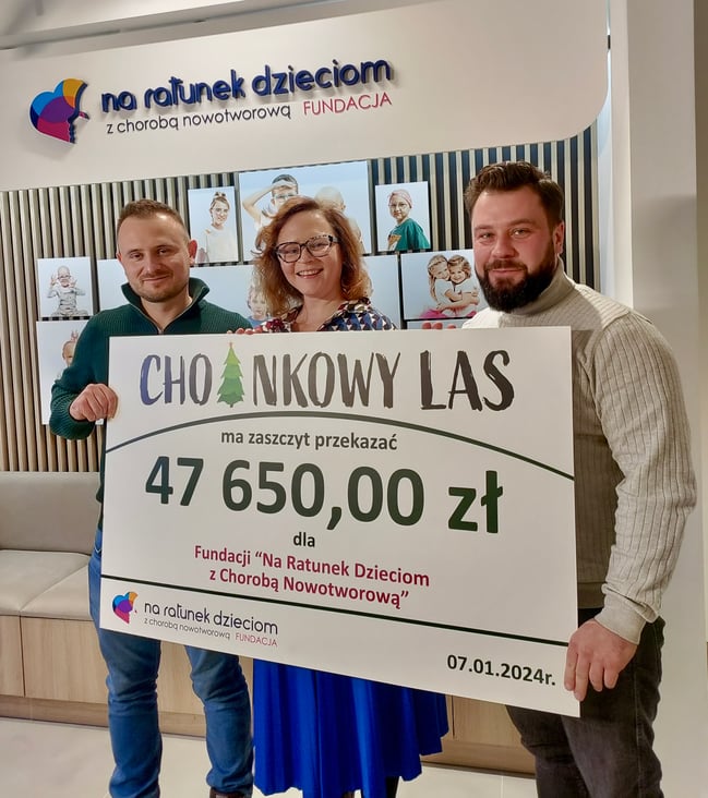 Choinkowy Las Fundacja Na Ratunek Dzieciom z Chorobą Nowotworową