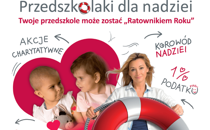 Zapraszamy do&nbsp;kolejnej edycji akcji ,,Przedszkolaki dla Nadziei”!