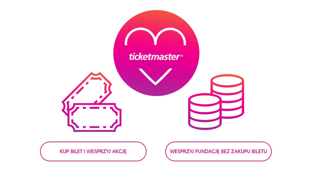 Ticketmaster z Fundacją aż do końca roku!