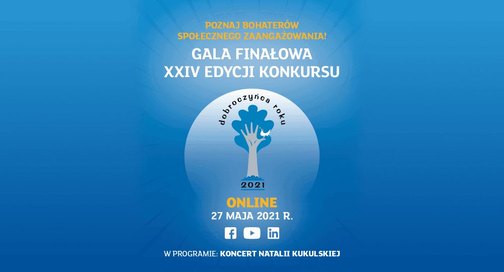 Już 27 maja poznamy Laureatów XXIV edycji Konkursu Dobroczyńca Roku