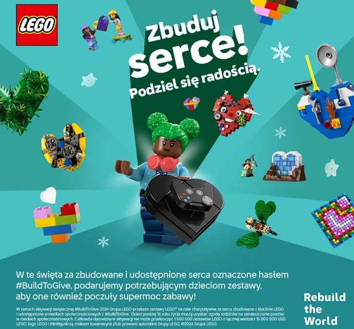 Rusza Kampania LEGO #BuildToGive – Budujemy Serca dla Dzieci w&nbsp;Potrzebie