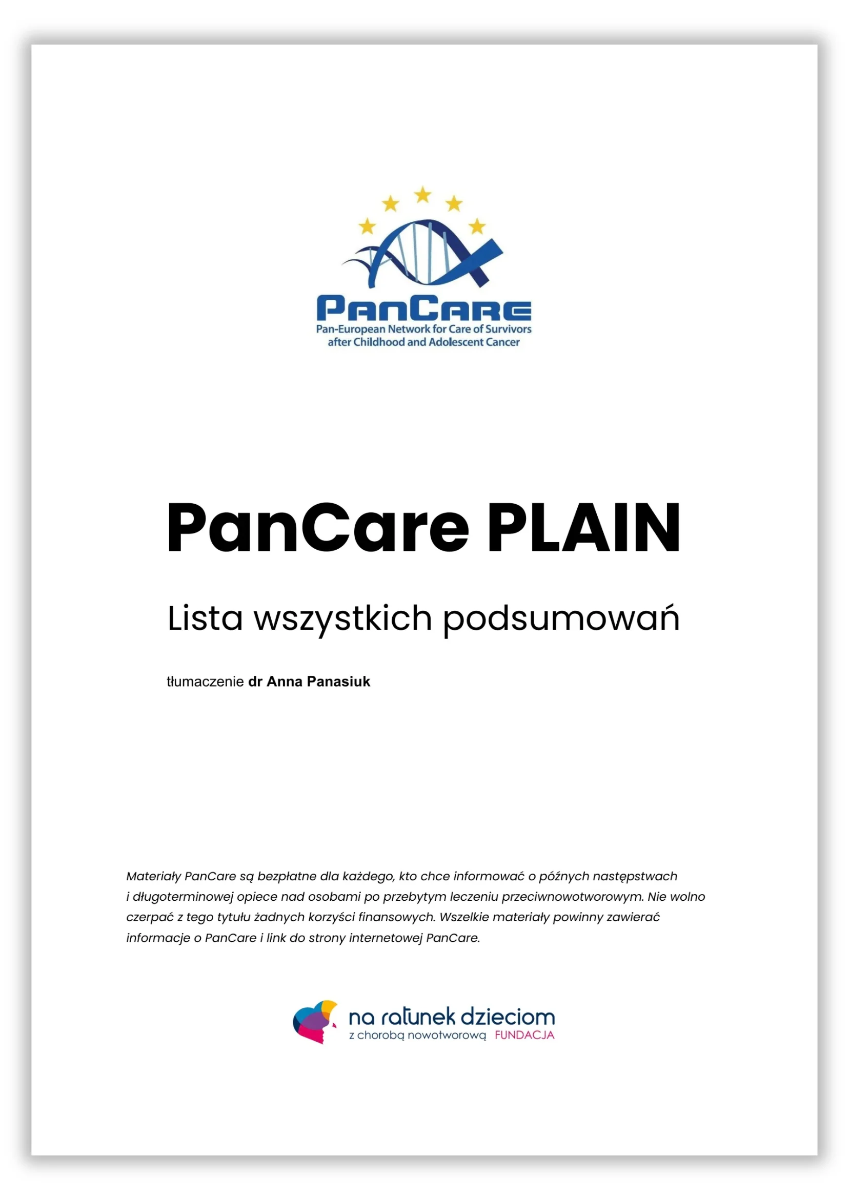 PanCare PLAIN